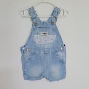 Oshkosh Baby Girls Shortall Overall Shorts 12 Months